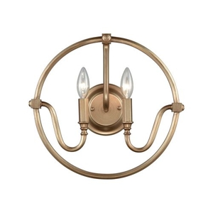 Stanton 2 Light Wall Sconce In Matte Gold