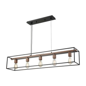 Rigby 5 Light Chandelier In Oil Rubbed Bronze And Tarnished Brass