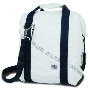 Newport Insulated 24-Pack Coolerbag - White And Blue