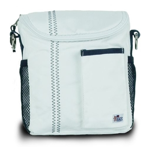 Chesapeake Insulated Lunch Bag - White And Blue