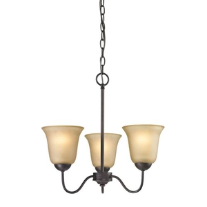 Conway 3 Light Chandelier In Oil Rubbed Bronze