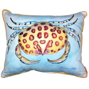 Calico Crab Large Indoor Outdoor Pillow