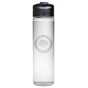 Custom Coordinates Seashell Travel Water Bottle