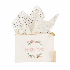 Matron Of Honor Floral Canvas Clutch