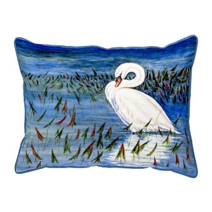 Mute Swan Large Pillow 18X18