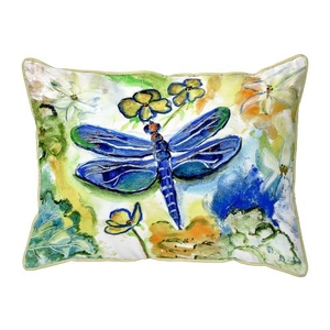 Dragonfly'S Garden  Indoor/Outdoor Extra Large Pillow 20X24