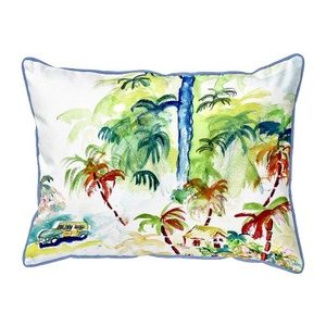 Colorful Palms  Indoor/Outdoor Extra Large Pillow 20X24