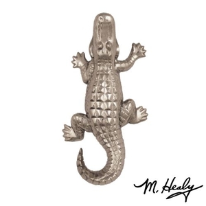 Alligator Doorbell Ringer, Nickel Silver