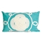 Liora Manne Visions Ii Ornamental Knot Indoor/Outdoor Pillow Aqua 12"X20"