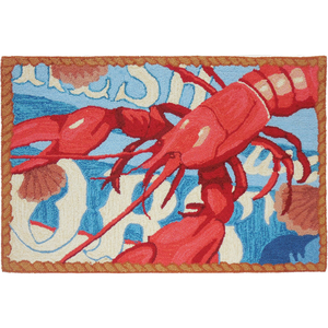 Fresh Catch Lobster Accent Rug