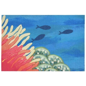 Reef and Fish Accent Rug
