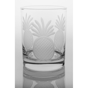 Pineapple DOF Glass Set of 4