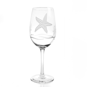 Starfish White Wine Glasses Set of 4