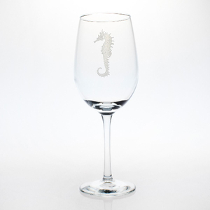 Seahorse White Wine Glass S/4