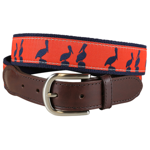 Pelican Sunset Leather Tab Belt