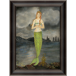 Providing Safe Harbor - Mermaid Framed Art