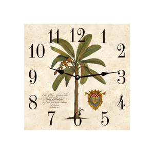 Palm Tree Clock  Square