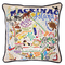 Mackinac Island Hand-Embroidered Pillow