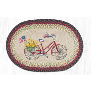 Bicycle with Flag Rug