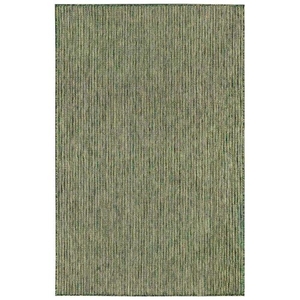 Liora Manne Carmel Texture Stripe Indoor/Outdoor Rug Green 39"X59"