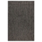 Liora Manne Carmel Texture Stripe Indoor/Outdoor Rug Black 4'10"X7'6"