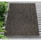 Liora Manne Carmel Texture Stripe Indoor/Outdoor Rug Black 4'10"X7'6"