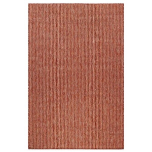 Liora Manne Carmel Texture Stripe Indoor/Outdoor Rug Red 8'10"X11'9"