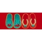 Liora Manne Illusions Flip Flop Ombre Indoor/Outdoor Mat Red 23"X59"