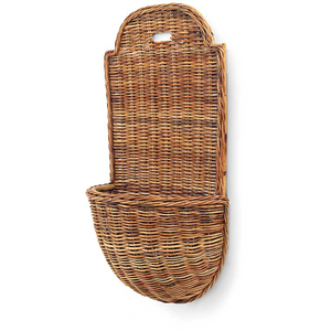 French Provence Rattan Wall Basket