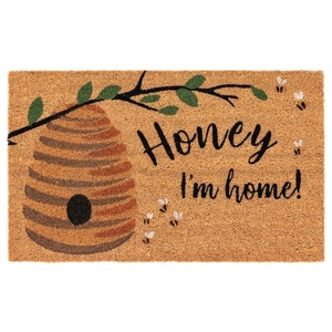 Liora Manne Natura Honey I'M Home Outdoor Mat Natural 18"X30"