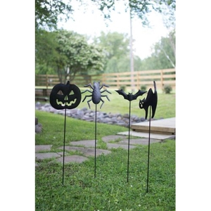 Halloween Yard Stakes - One Each Design, Set of 4