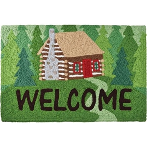 Welcome To The Cabin Indoor/Outdoor Rug, 20" X 30"