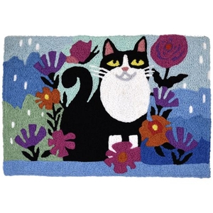 Garden Feline Indoor/Outdoor Rug, 20" X 30"