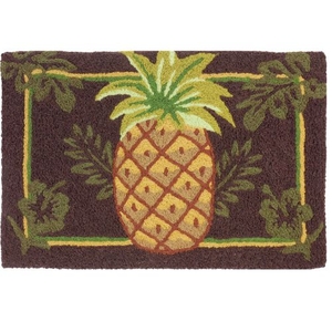 Welcoming Pineapple Indoor/Outdoor Rug, 20" X 30"