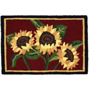 Sunflower Bouquet Indoor/Outdoor Rug, 20" X 30"