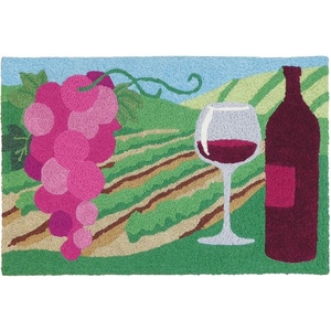 Merlot Valley Indoor/Outdoor Rug, 20" X 30"