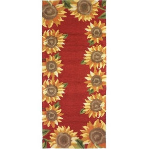 Sunflower Field Indoor/Outdoor Rug, 26" X 60"