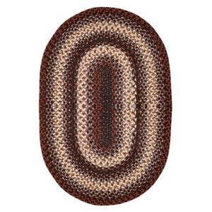 Homespice Decor 5' x 8' Oval Montgomery Ultra Durable Braided Rug