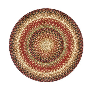 Homespice Decor 15" Trivet Round Gingerbread Jute Braided Accessories set of 4 