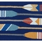 Liora Manne Frontporch Paddles Indoor/Outdoor Rug Navy 24"x36"