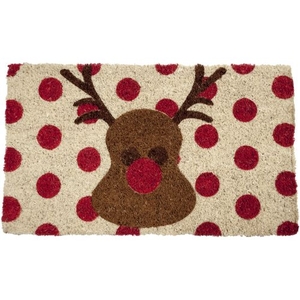 Rudolph Handwoven Coconut Fiber Doormat