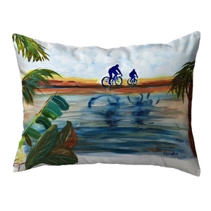 Two Bikers Small Noncorded Pillow 11x14