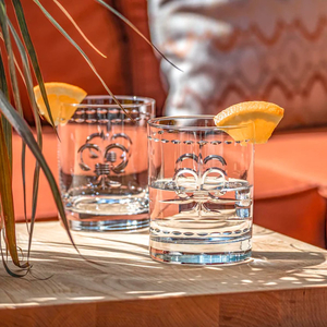 Grand Fleur De Lis DOF Glasses, Set of 4 