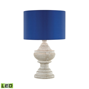 Kokopo Outdoor Led Table Lamp With Ultramarine Shade