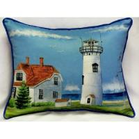 Chatham, Ma Lighthouse Indoor Outdoor Pillow