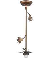 7.5"W Oak Leaf Antique Copper 1 Lt Pendant Hardware
