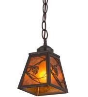 5"Sq Whispering Pines Pendant