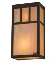 6.5"W Hyde Park Double Bar Mission Wall Sconce