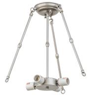 20"W Nickel 4 Lt Flushmount Hardware