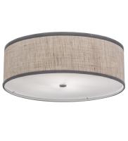 24"W Cilindro Textrene Flushmount